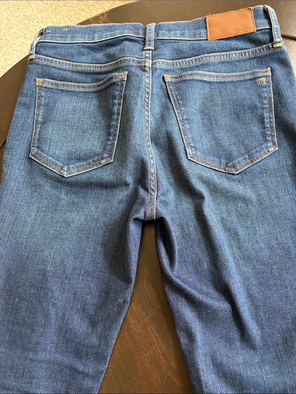 Madewell Women's Dark Blue Skinny Jeans - Picture 5 of 6